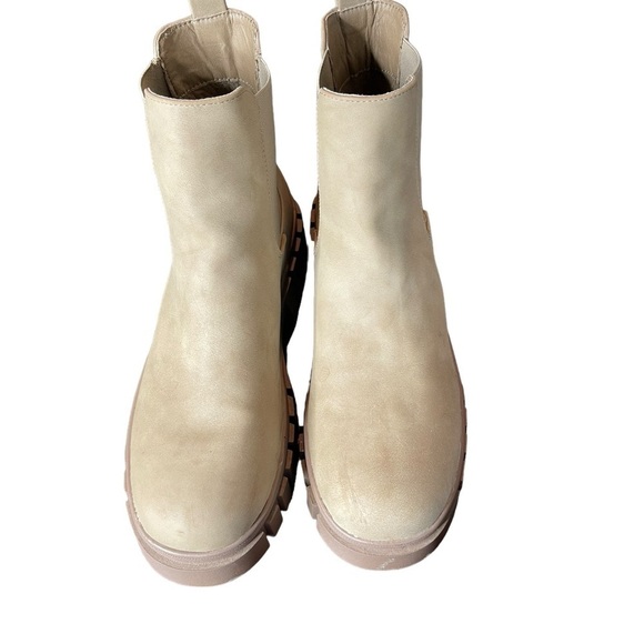 MIA Platform Chunky Ankle Boot Cream Size 10M - Picture 5 of 14